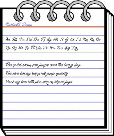 Ourlastt-Demo Regular animated font preview