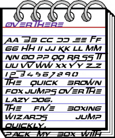 Over There Regular animated font preview Over There Regular animated font preview