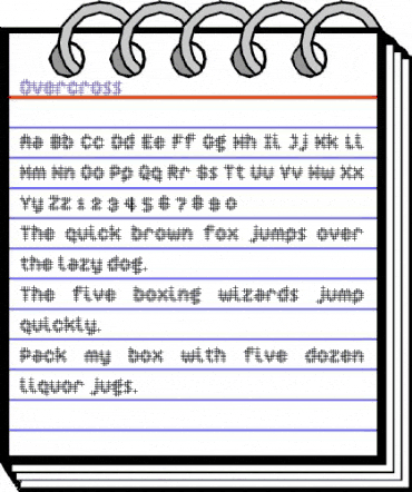 Overcross Regular animated font preview