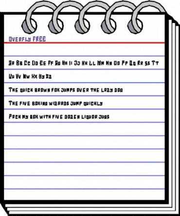 Overfly FREE Regular animated font preview