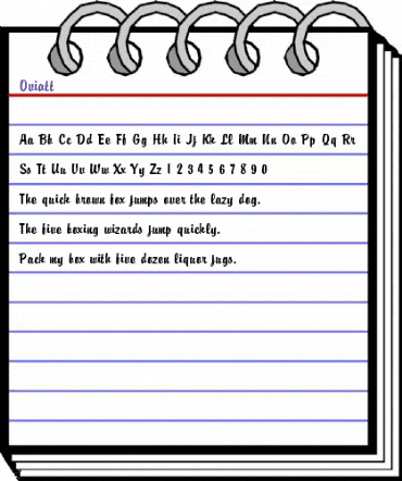 Oviatt Regular animated font preview