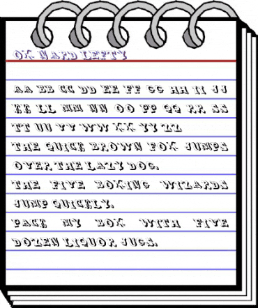 Ox Nard Lefty Regular animated font preview