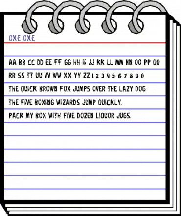 OXE OXE animated font preview