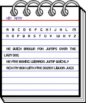 Oxin Army Regular animated font preview