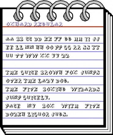 Oxnard Regular animated font preview