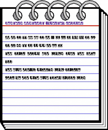 Oysters Abstract Inverted Regular animated font preview