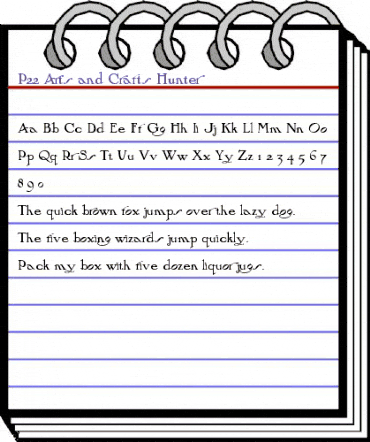 P22 Arts and Crafts Hunter Regular animated font preview P22 Arts and Crafts Hunter Regular animated font preview