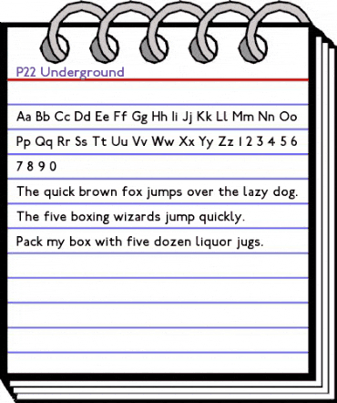 P22 Underground Regular animated font preview P22 Underground Regular animated font preview