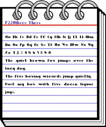 P22Albers Regular animated font preview P22Albers Regular animated font preview