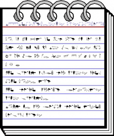 P22Petroglyphs Australian animated font preview