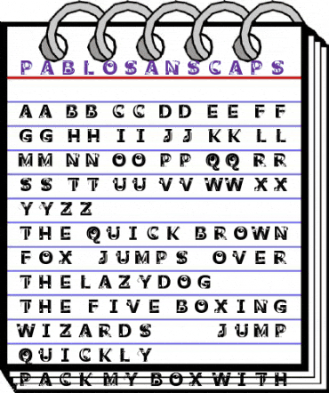 PabloSansCaps Regular animated font preview PabloSansCaps Regular animated font preview