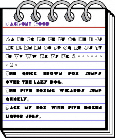 PacFont Good Regular animated font preview