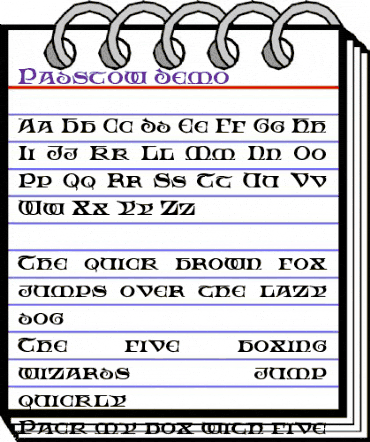 Padstow Demo Regular animated font preview Padstow Demo Regular animated font preview