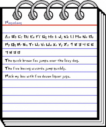 Pagadang Regular animated font preview Pagadang Regular animated font preview