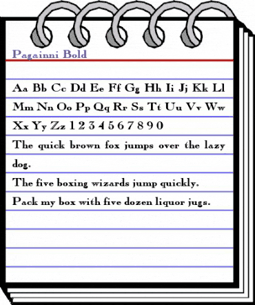 Pagainni Bold Regular animated font preview