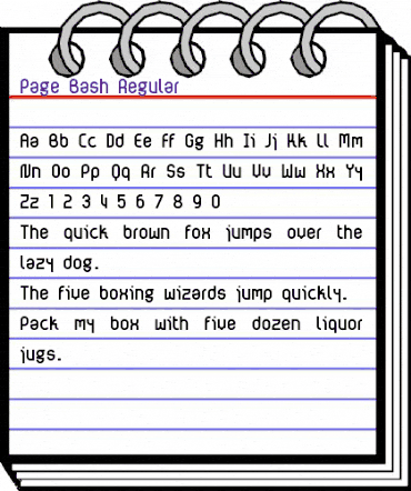 Page Bash Regular animated font preview Page Bash Regular animated font preview