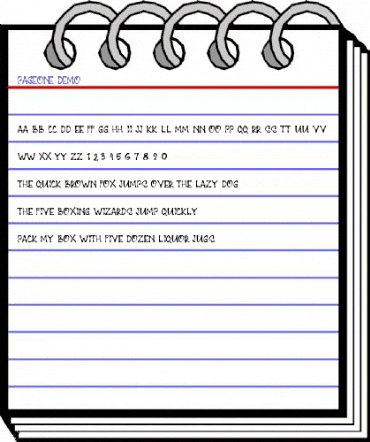 PAGEONE Regular animated font preview PAGEONE Regular animated font preview