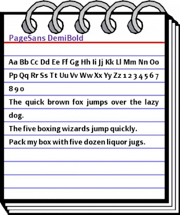 PageSans-DemiBold Regular animated font preview PageSans-DemiBold Regular animated font preview