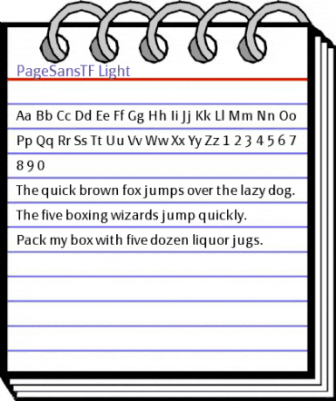 PageSansTF-Light Regular animated font preview PageSansTF-Light Regular animated font preview