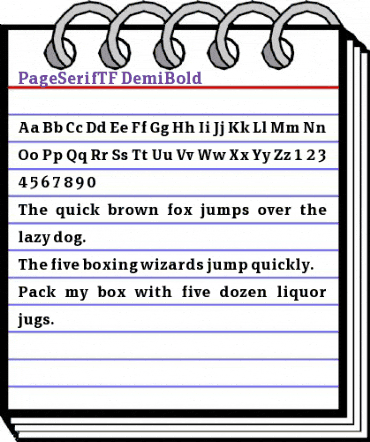 PageSerifTF-DemiBold Regular animated font preview PageSerifTF-DemiBold Regular animated font preview