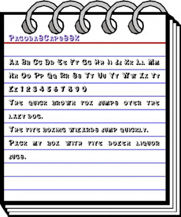 PagodaSCapsSSK Regular animated font preview PagodaSCapsSSK Regular animated font preview