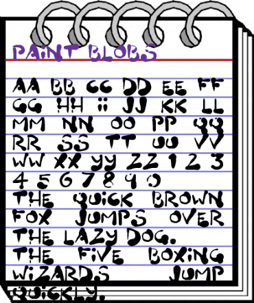 Paint Blobs Regular animated font preview Paint Blobs Regular animated font preview