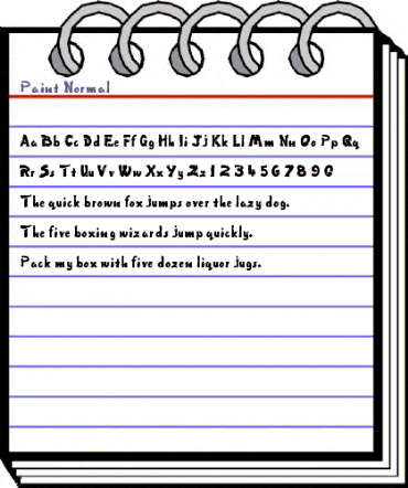 Paint Normal animated font preview Paint Normal animated font preview