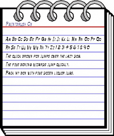 Paintbrush Cn Regular animated font preview Paintbrush Cn Regular animated font preview