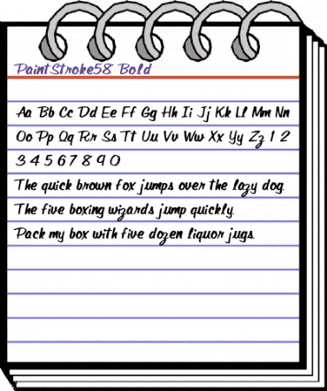 PaintStroke58 Bold animated font preview PaintStroke58 Bold animated font preview