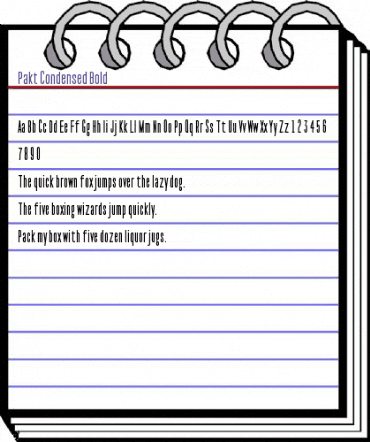 Pakt Condensed Bold animated font preview Pakt Condensed Bold animated font preview