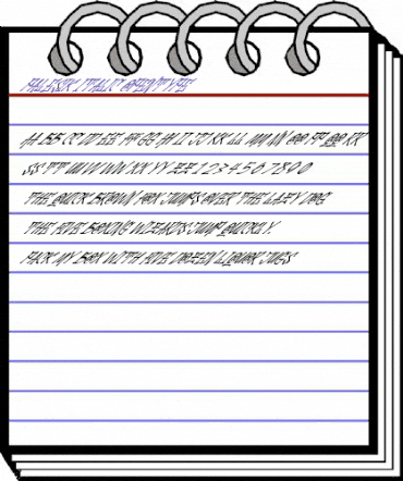 Palesik Italic Regular animated font preview