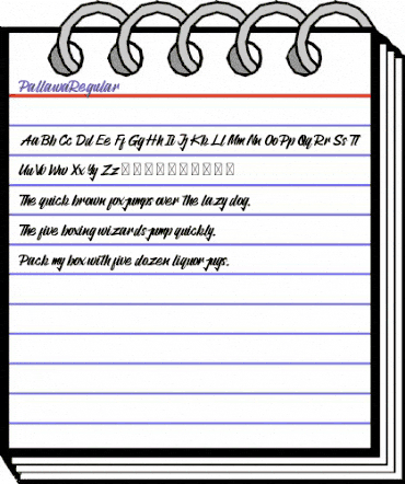 Pallawa Regular animated font preview