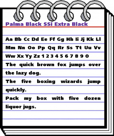 Palma Black SSi Extra Black animated font preview Palma Black SSi Extra Black animated font preview