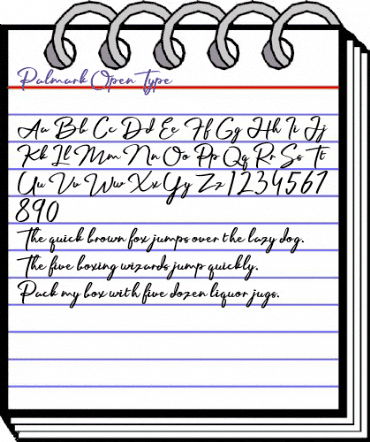Palmark Regular animated font preview Palmark Regular animated font preview