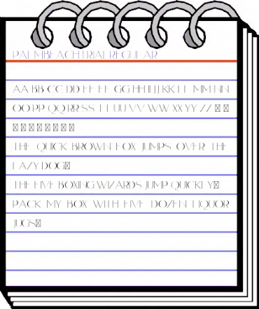 PalmBeach Trial Regular animated font preview PalmBeach Trial Regular animated font preview