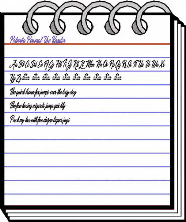 Palomita Personal Use Regular animated font preview Palomita Personal Use Regular animated font preview