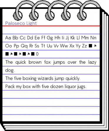 Paloseco Light animated font preview Paloseco Light animated font preview