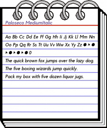 Paloseco Medium Italic animated font preview Paloseco Medium Italic animated font preview