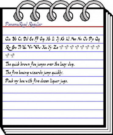 Panama Road Regular animated font preview Panama Road Regular animated font preview