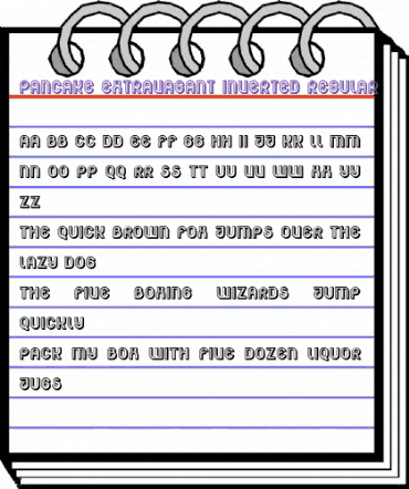 Pancake Extravagant Inverted Regular animated font preview Pancake Extravagant Inverted Regular animated font preview