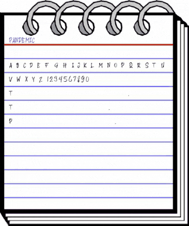 PANDEMIC Regular animated font preview