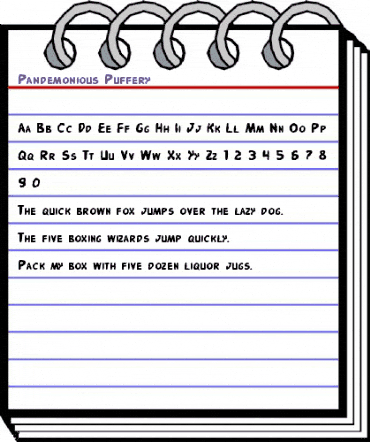 Pandemonious Puffery Regular animated font preview Pandemonious Puffery Regular animated font preview