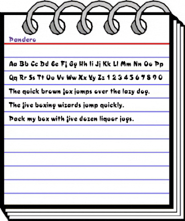 Pandero Regular animated font preview Pandero Regular animated font preview