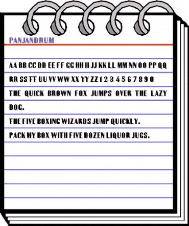 Panjandrum Regular animated font preview Panjandrum Regular animated font preview
