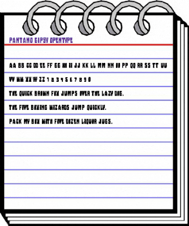 Pantano Gipsy Regular animated font preview Pantano Gipsy Regular animated font preview