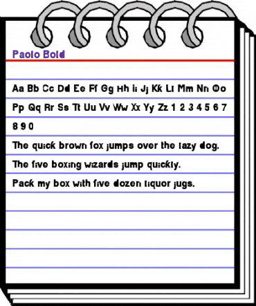 Paolo Bold Normal animated font preview Paolo Bold Normal animated font preview