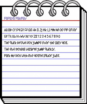 PaPaya Pakpaw Regular animated font preview