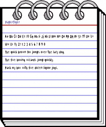 PaperTiger Regular animated font preview PaperTiger Regular animated font preview