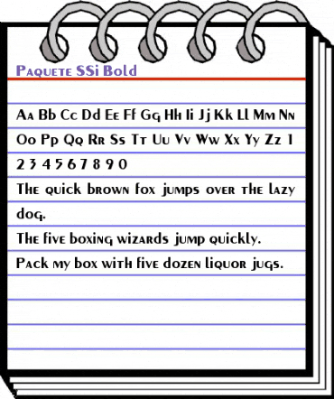 Paquete SSi Bold animated font preview Paquete SSi Bold animated font preview