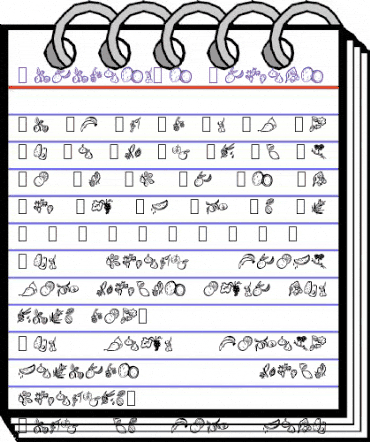 Paradise's Fruits Regular animated font preview